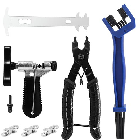 ITSOGOO Kettennieter Fahrrad,Fahrrad Link Zange und Kettenschloss Zange 3 Paar Fahrradketten Nieten Fahrradketten Reparatur Set für 6-12 Fach Fahrradkette Werkzeug Set