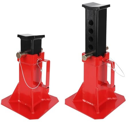 XFYESL cavalletti Auto Cavalletto per Auto per carichi Pesanti, cavalletto per Auto Professionale con Perno per carichi Pesanti con Serratura, Altezza Regolabile Sollevatore(22 TON)