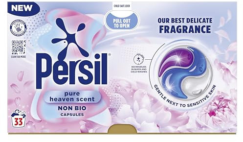 Persil Pure Heaven Scent Non Bio Washing Capsules our best delicate fragrance laundry capsules gentle next to sensitive skin 33 washes