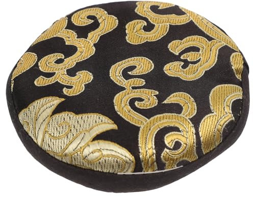 Mikinona Buddha Klangschalen Unterlage Robustes Schwarzes Kissen Für Tibetische Singing Bowls Rutschfestes Buddhistisches Zubehör Schützt Klangschale Vor Kratzern Und Verschleiß Für Meditat