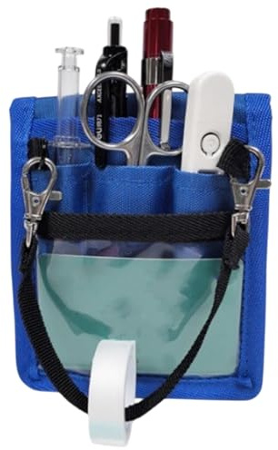 Nurse Fanny Pack, Vet Nurse Pouch Waist Bag, Gear Pocket Nursing Fanny Pack for Nurses, Nursings Organizer Belt Medical Gear Hip Bag, Utility Storage Multi-Compartment Nursing Bags with Tape Holder