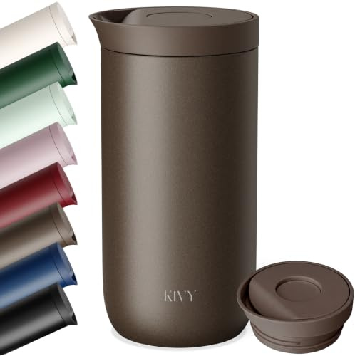 KIVY termosmugg 500 ml – 6 timmar varm | 24 timmar kall – diskmaskinstålig -BPA-fri