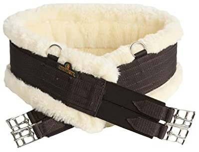 Kentucky Horsewear - Sattelgurt - Wolle/Fell - Braun 135 cm