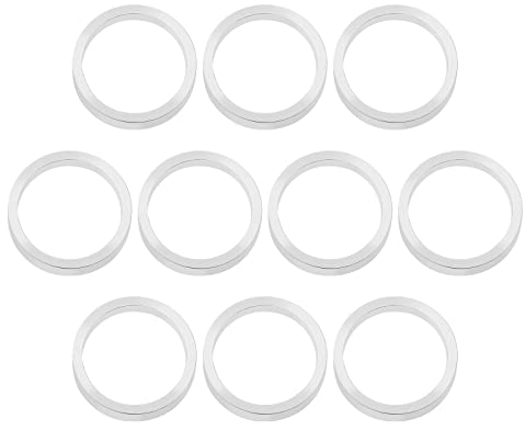 Be In Your Mind 10 Stück Fahrrad Kettenblattbolzen Distanzscheiben Unterlegscheibe Aluminiumlegierung Doppelring Zu Einzeldichtung für Fahrrad Headset Kettenblatt, 2 Mm Dicke 10 Mm Innendurchmesser