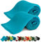 KiGATEX Fleecedecken 2er-Pack 130x160 cm – Weiche Kuscheldecken aus Polar Fleece – Oeko-TEX® Zertifiziert & pflegeleicht – Für Sofa, Bett, Garten & Haustiere – türkis