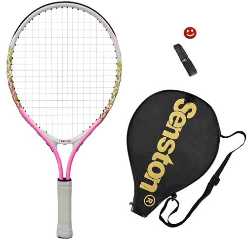 Senston 17/23'' Tennis Racket for Youth - Lightweight with Racket Bag