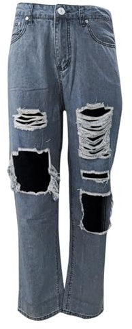 WILLBEST ballettstrumpfhose mädchen Sporthose Damen 7/8 Länge Hosen Damen Locker Herbst Jeans Low Waist Slim fit Trainingshose Langgröße Haremshose Schwarz Kurz Palazzo Hose Hose Dam