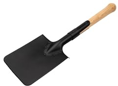 Boker Plus® Shovel M1874 - German Field Spade with Wooden Handle - Army Short Spade Based on Historic Pioneer Spade - Short Outdoor Shovel with Bag for bushcraft, Camping and Survival Equipment