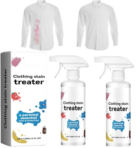 2-Piece Graceful White Clothes Stain Remover and Cleaner for Stubborn Oil Stains