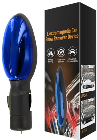 Gcerfby Eliminación de nieve electromagnética para coche, dispositivo anticongelante portátil, herramienta anticongelante para parabrisas, rendimiento duradero, uso versátil, 11,5 x 3 x 2 cm, para