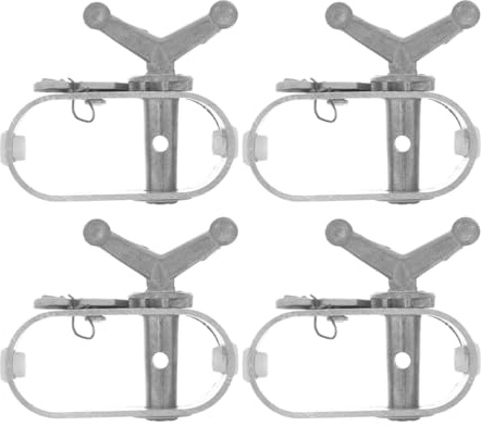 STOBAZA Wire Tightener Ratchet Cable Tensioner Tool 4Pcs Mini Steel Winch for Garden Trellis Vineyard Greenhouse Wire 3.15X2.6X0.98 Inches