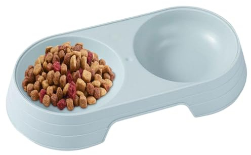 TYUKXJH Bols pour Chiots, Gamelles Doubles surélevées Macaron pour Chien, Gamelle pour Chien Bols d'eau et de Nourriture pour Nourrir Les Petits Chiens de Taille Moyenne Chats Chiots