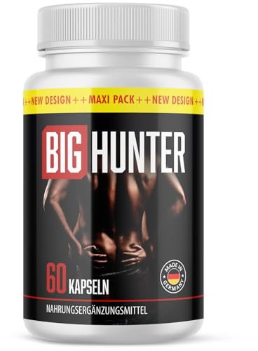 Big Hunter Capsule - Formula ad alto dosaggio con L-arginina, citrullina e maca – 60 capsule