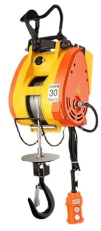 Fjärrstyrd Mini-mikro Elektrisk Vinschlast Bärbar Hiss Vinsch Liten Kran för lyft bogsering(160kg 30m)