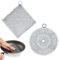 Gusseisen Reiniger, 2 Stücke Gusseisenreiniger Dutch Oven Gusseisenreiniger Ringreiniger, Kettennetz-Schrubber mit Schrubber Reinigungsset Grillreinigungs-Werkzeuge für Grillpfannen oder Woks