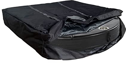 Global Storage Poker Table Storage Bag, Folding Poker Table Cover, 600D Heavy Duty Oxford Fabric, Black, 43.3''x7.9''x43.3''
