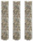 Chusui Gabionen-Hochbeete 3 STK Kräuterspirale, Hochbeet Im Garten, Pflanzkübel, Pflanzsteine, Rund Verzinkter Stahl Ø30x150 cm