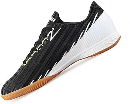 Vizari Men's Tesoro ID Indoor Soccer Futsal Shoes Black/White Adult Men 9
