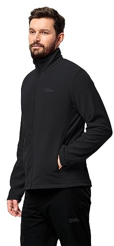 Jack Wolfskin Herren Taunus Fz M Fleece-Jacke, Schwarz, S EU