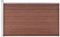 Mengtu Gartenzaun Sichtschutzzaun Windschutzzaun Lamellenzaun Windschutz Sichtschutz Steckzaun Zaunelemente für Garten WPC 175x105 cm Braun Gartenmöbel