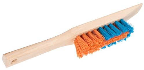 Lawn Mower Cleaning Brush with Wooden Scraper for Cleaning Lawn Mowers, Grass Trimmers, Garden Tools, Wellington Boots - Premium Lawn Mower Cleaner - Lightweight and Easy to Use