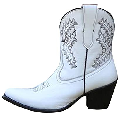 Bottine Femme Talon Bottines Cuir Fantaisie Disco Vintage Santiag Equitation Cowgirl Cheval Cuissarde Bottes Moto Western Chaussure Classique Confort Chic Boots