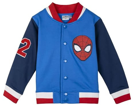 CERDÁ LIFE'S LITTLE MOMENTS GIACCA SPIDERMAN DA BASEBALL IN COTONE SPAZZOLATO