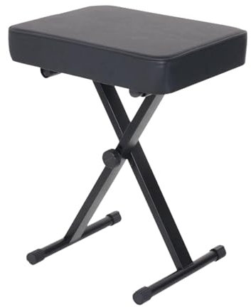 Luwecf Panca per pianoforte pieghevole spessa e robusta, sedia sgabello per pianoforte, regolabile, panca per tastiera per pianoforte, per pianoforti