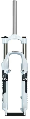 Mountainbikefjädergaffel, 66 cm, fjädergaffel, 100 mm, rakt rör, skivbroms, V-broms, QR, 9 mm, manuellt lås