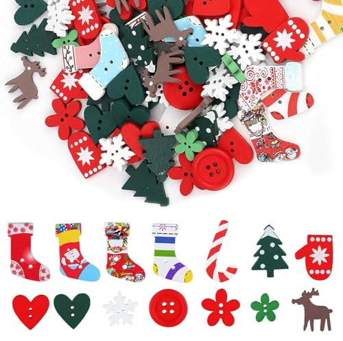 VIDSTW 100 Pezzi Coriandoli Natalizi con Fori Coriandoli Natale Senza Sbavature Addobbi Natalizi per Albero Può Essere Appeso per Decorazioni Torte Decorazioni Piatti Biglietti d'Auguri