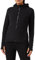 Urban Classics TB1728 Ladies Polar Fleece Zip Hoodie - Damen Outdoor Fleecejacke einfarbig mit Kapuze und verlängertem Rückenteil - Black, Größe XL
