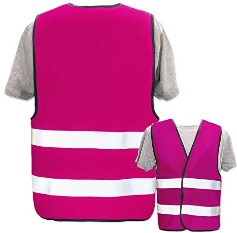 PixiPrints.com Persönliche Warnweste selbst gestalten mit eigenem Aufdruck * Bedruckt mit Name Text Bild Logo Firma * Anzahl: 1 Warnweste * Farbe/Druck: Pink/OHNE DRUCK