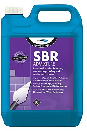SBR Admixture - Internal/External waterproofer, sealer and bonding - Pack of 4 (4)