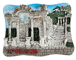 Turkey 3D Ephesus Fridge Magnet Souvenir Gift,Resin Handmade Ephesus Refrigerator Magnet Home & Kitchen Decoration Collection