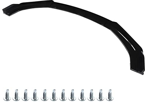 Kit Splitter Labbro Paraurti Anteriore Universale Nero Lucido - Kit Corpo Spoiler Anteriore 3 Pezzi Ad Alta tenacità per Tutti i Veicoli