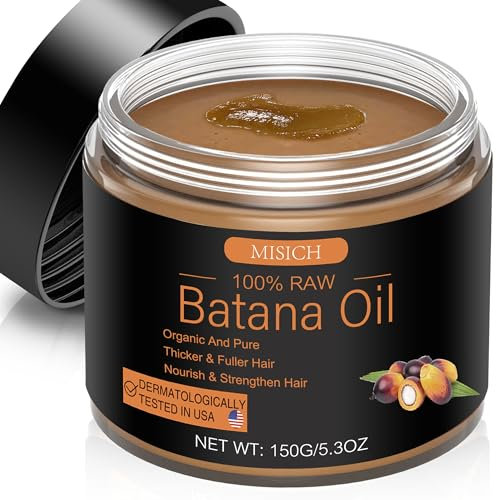 Raw Batana Oil for Hair Growth, 100% Natural Pure Botana Oil Paste, Unrefined Organic Batana Hair Growth Oil for Prevent Hair Loss, Enhances Hair Thickness for Men & Women 5.3 oz