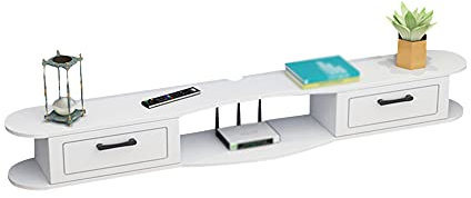 Générique Mobil TV-stativ, för DVD-förvaring, Blu-ray-spelare, Blu-ray-spelare, garderobsdörr, kabellåda, design, trälåda multimediestativ