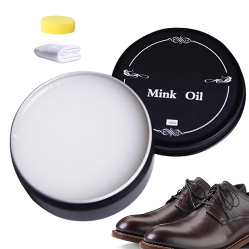 Crema para el Cuidado del – Crema Multifuncional para el Cuidado de Zapatos con Toalla y Esponja – Suministros portátiles de vehículos de 100 ml, Herramienta de Limpieza para Camiones