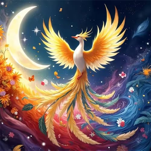 Jigsaw Puzzles 500 Pieces for Adults, puzzles for adults 500 Piece Beautiful Colourful Artwork, Challenging Puzzle Game for Family, Theme:Night Sky Phoenix