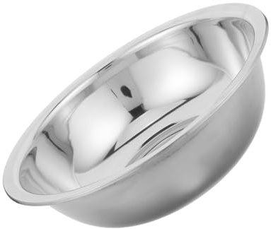 DECOMELODY Bassin pour Bain de Pieds en Acier Inoxydable 36 CM Bac de Trempage Profond Multifonction Récipient pour Pédicure à Domicile et Salon Robuste et Facile à Nettoyer