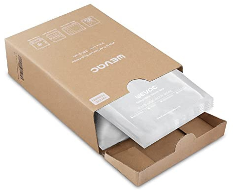 Wevac 8” x 12” 200 Count Food Vacuum Sealer Bags Keeper, PreCut Quart, Ideal for Food Saver, BPA Free, Commercial Grade, Great for storage, meal prep and Sous Vide