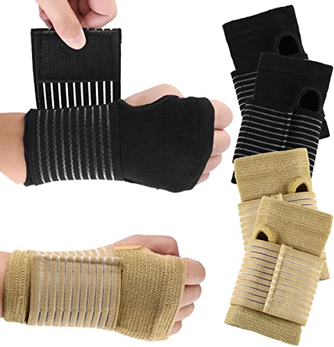 LONNEY Attelle Poignet Tendinite 2 Paires, Orthese Poignet Protege Poignet Maintien Attelles pour Main et Poignet pour Soulager les Douleurs de la Main, du Poignet, du Pouce