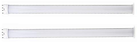 PONNYC 25W LED 2G11 Tube Light 21,3 Pollici 2G11 Horizontal Plug LED PL Lampada for 45W Fluorescent Equivalent Lamp Replacement (Remove or Bypass Ballast) AC85-265v 2-Pack (Colore : Bianco Freddo)