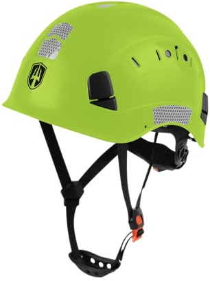 GREEN DEVIL Schutzhelm Arbeitshelm Harter Hut Einstellbarer ABS Sicherheitshelm leichte belüfteter Bauhelm mit EN 397 Industriehelm