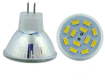 JZLBBC MR11 GU4 Mini Faretto LED Lampadine LED GU4 MR11 Lampada 220V 3W Attacco GU4.0 Illuminazione Da Incasso Bianco Caldo,Bianco Freddo,5W-2Pc
