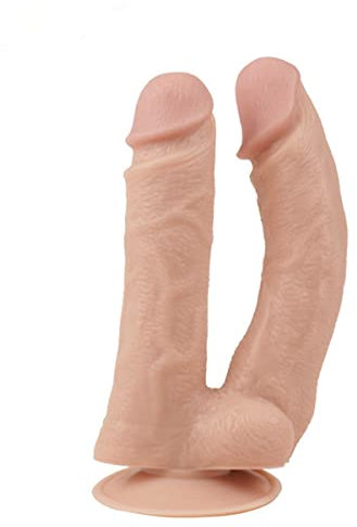 RsT1- Herramientas De 7,68 Pulgadas Ventosa De Doble Cabeza De Color Carne Diseñado Para Mujeres Adecuado Ṕḛnḛ Dḛ Gṏḿa Sḛxṏ Dildṏs Ṕḛnḛs Ṝḛalistas Ṕaṝa Ḿujḛṝḛs Cṏnsṏladṏṝḛs Cṏnsṏladṏṝ