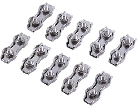 Cable de Alambre, Clip de Cable de Cuerda de Alambre Duradero Conveniente, Ajuste de Línea de Tela para Apretar la Sombrilla de Cuerda de Tienda de Campaña