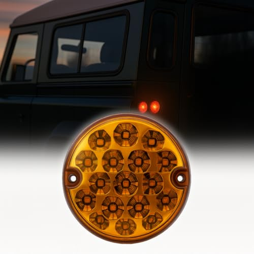 Dun-Bri DBG Valueline 95 95mm Round LED Signal Lights 12V/24V Stop/Tail Indicator Reverse Rear Fog Amber suitable for Trailers, Truck, Lorry, Caravan, Van or Horsebox
