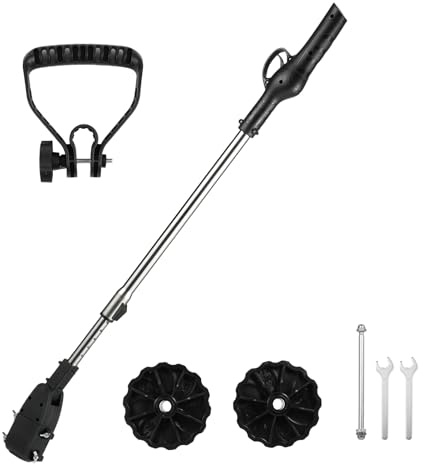 Irfora Hedge Trimmer Extension Pole Garden Pruning Auxiliary 68~114cm Retractable Extension Pole Black+Silver
