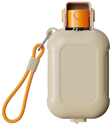 Djowyh Bouteille d'eau portable pour chien - Gamelle portable avec gourde - Récipient à nourriture pour nourrir les chiots et chatons de petite et moyenne taille - Promenade en plein air